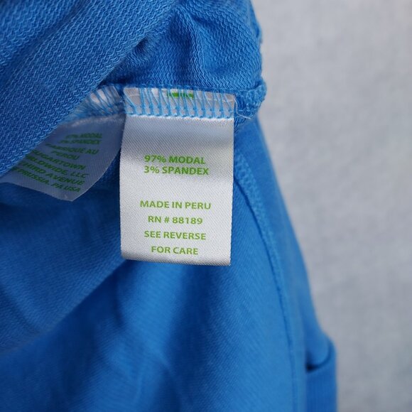 Lilly Pulitzer Kerah Lounge Tee Women's XS Teal Blue Luxletic Long Sleeve Shirt - Picture 9 of 13